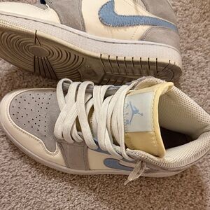 Nike Air Jordan’s Gray and Blue Sneakers